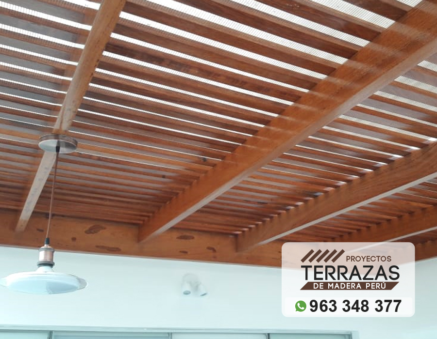 instalacion de techos sol y sombra con finos acabados, techos de madera, proyectos de terrazas de madera