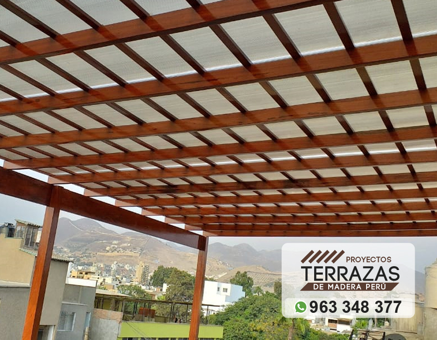 instalacion de techos sol y sombra con finos acabados, techos de madera, proyectos de terrazas de madera