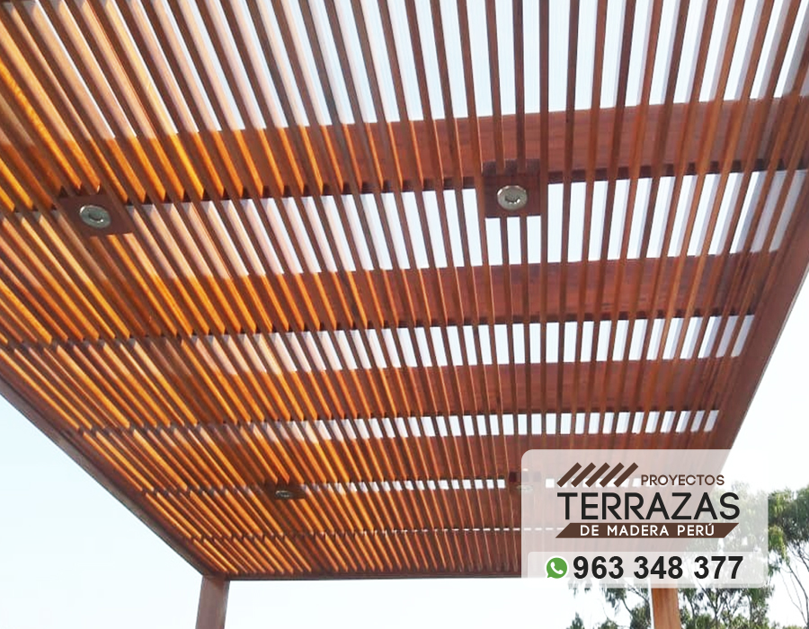 instalacion de techos de madera con finos acabados, diseño de techos sol y sombra a medida