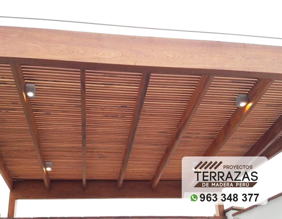 instalacion de techos de madera con finos acabados, diseño de techos sol y sombra a medida